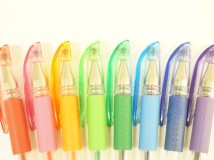penne per scrittura a sfera colorate
